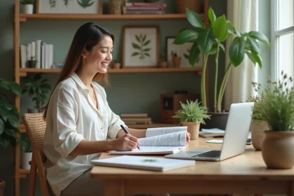 Femme en consultation dans un cabinet de phytotherapie