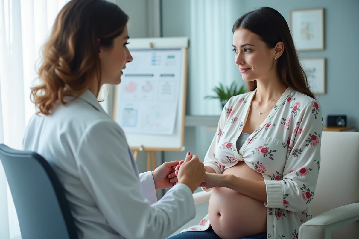 Consultation médicale pour fourmillements dans les bras chez une femme enceinte