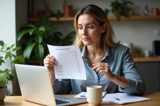 Femme analysant un rapport de test alanine aminotransferase